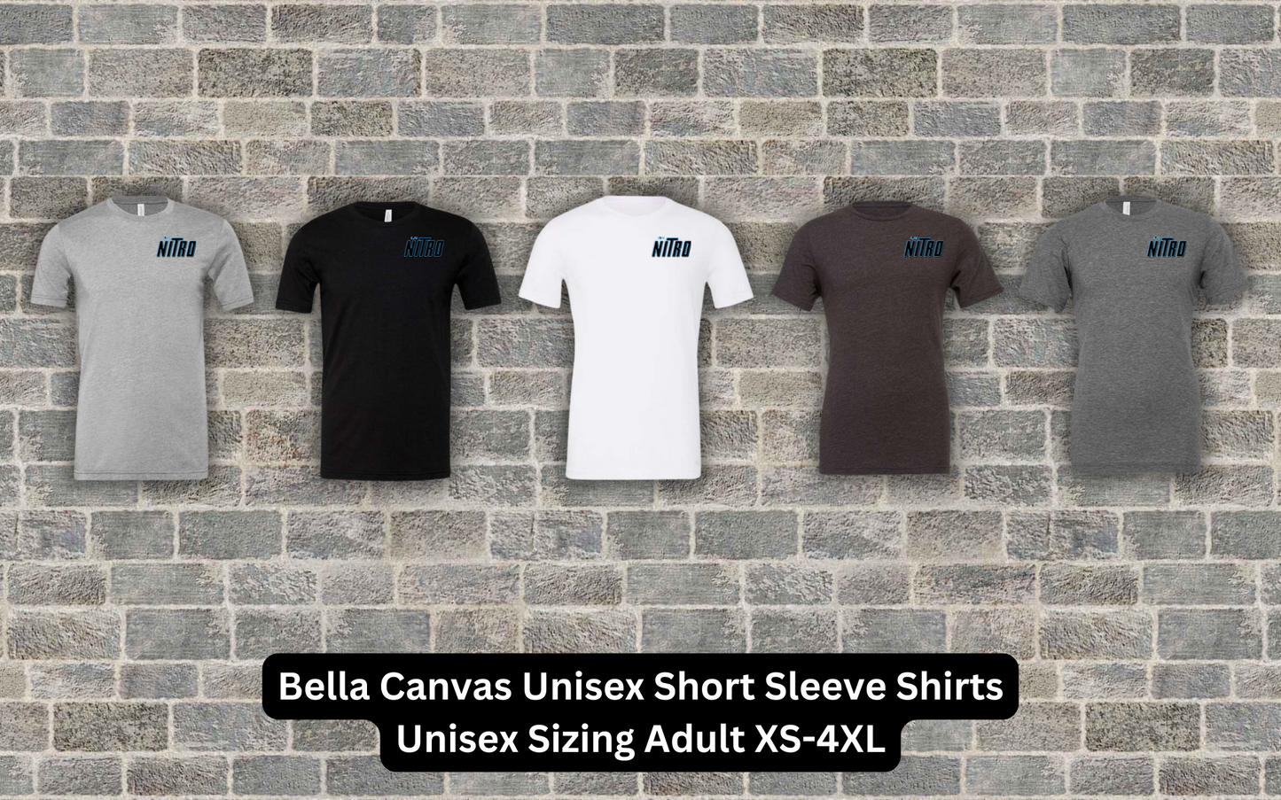 Bella Canvas Unisex Short Sleeve Shirt Large Front Logo