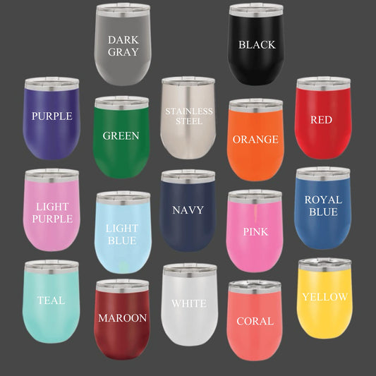 12oz Polar Camel Stemless Wine Glass (Custom Creation)