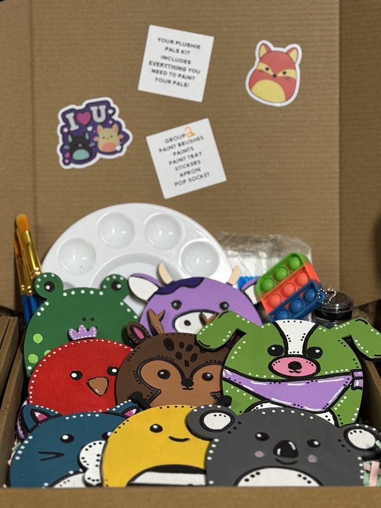 Plushy Pal Paint Kit Mini's (Set of 8) Design 1