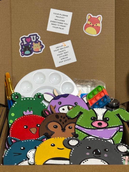 Plushy Pal Paint Kit Mini's (Set of 8) Design 1
