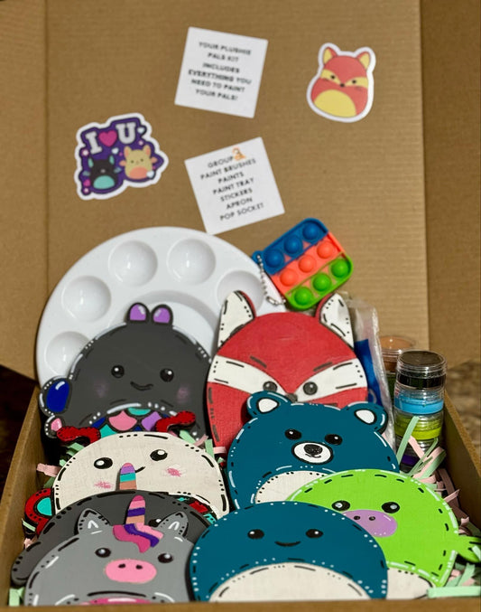 Plushy Pal Paint Kit Mini's (Set of 8) Design 2