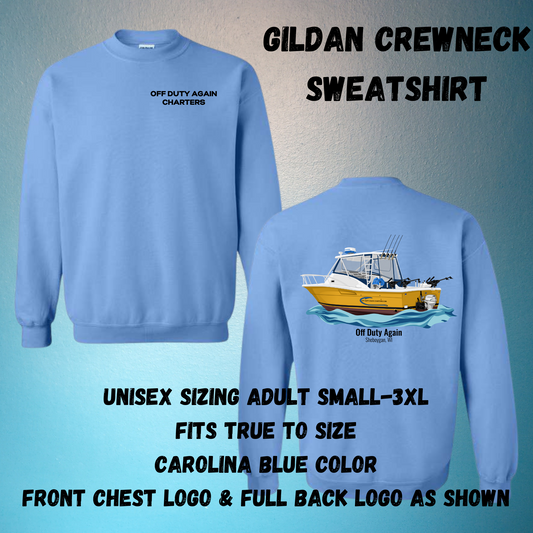 Gildan Crewneck Sweatshirt Adult Unisex Sizing