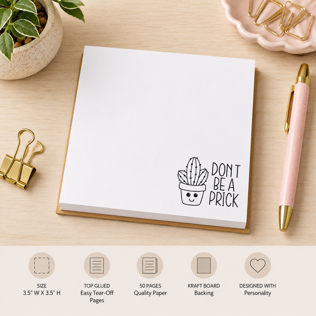 Don't Be A Prick Mini Notepad