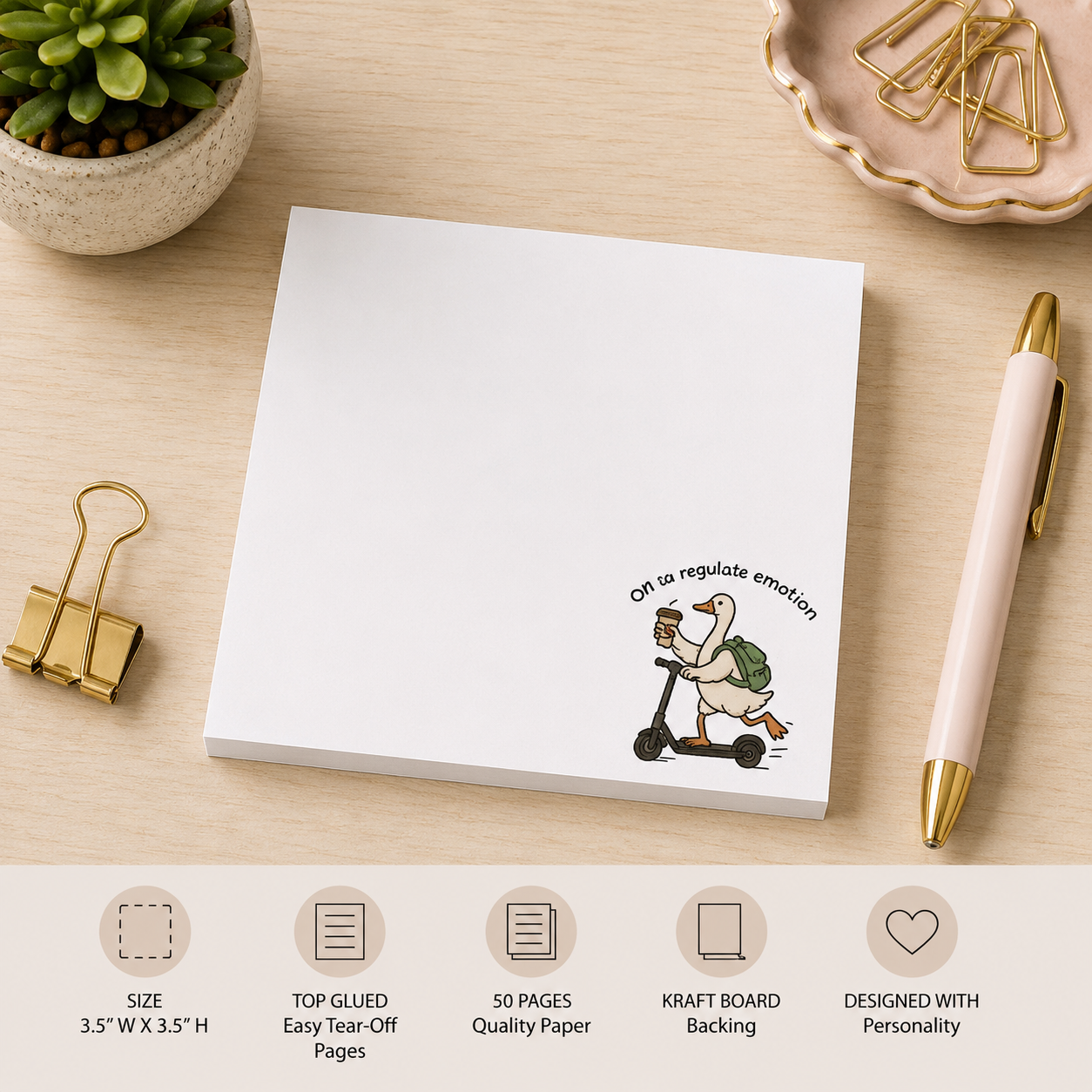 Off To Regulate Emotions Mini Notepad