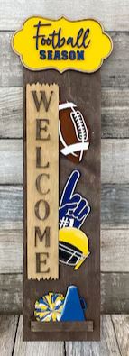 Football Season Porch Leaner