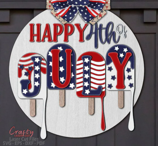 Happy 4th of July Popsicles
