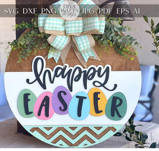Happy Easter Chevron