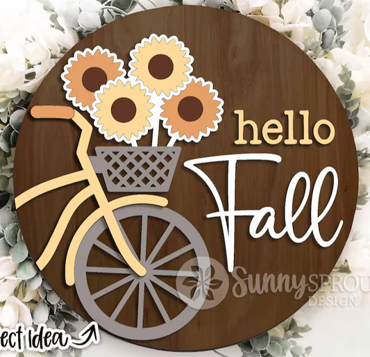 Hello Fall Bicycle