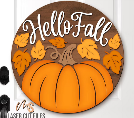 Hello Fall Pumpkin