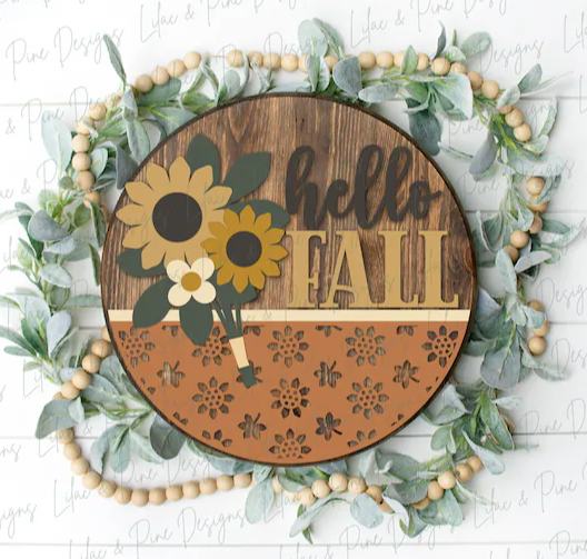 Hello Fall Sunflower