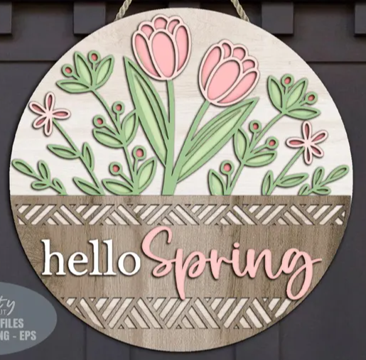 Hello Spring Tulips
