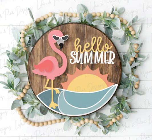Hello Summer Flamingo