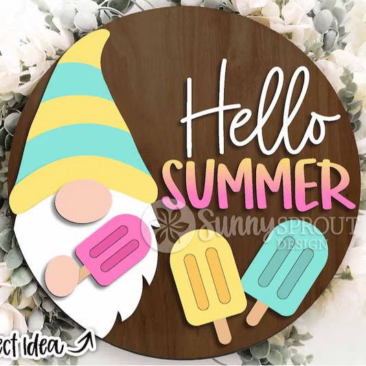 Hello Summer Gnome Popsicles