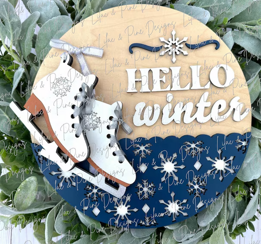 Hello Winter Ice Skates