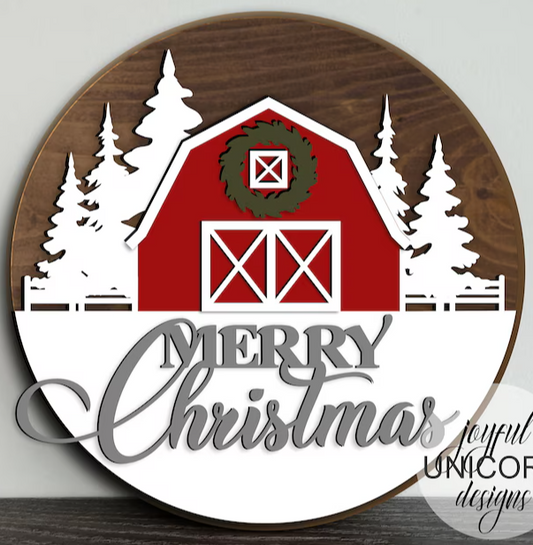 Merry Christmas Barn