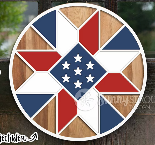 Patriotic Barn Quilt