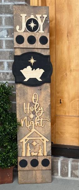 Oh Holy Night Porch Leaner