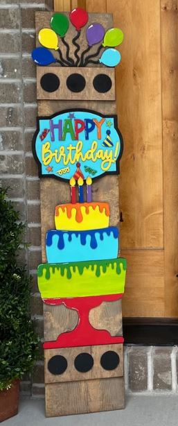 Happy Birthday Porch Leaner