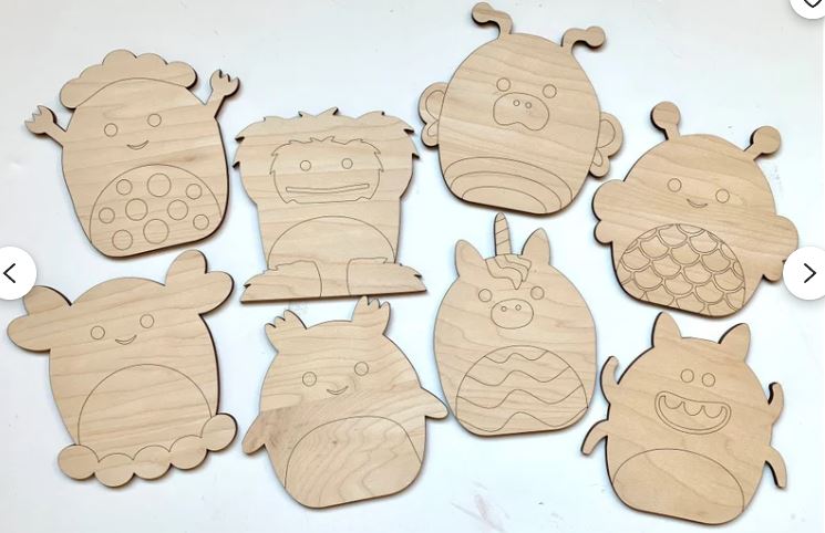 Plushy Pal Paint Kit Mini's (Set of 8) Design 3