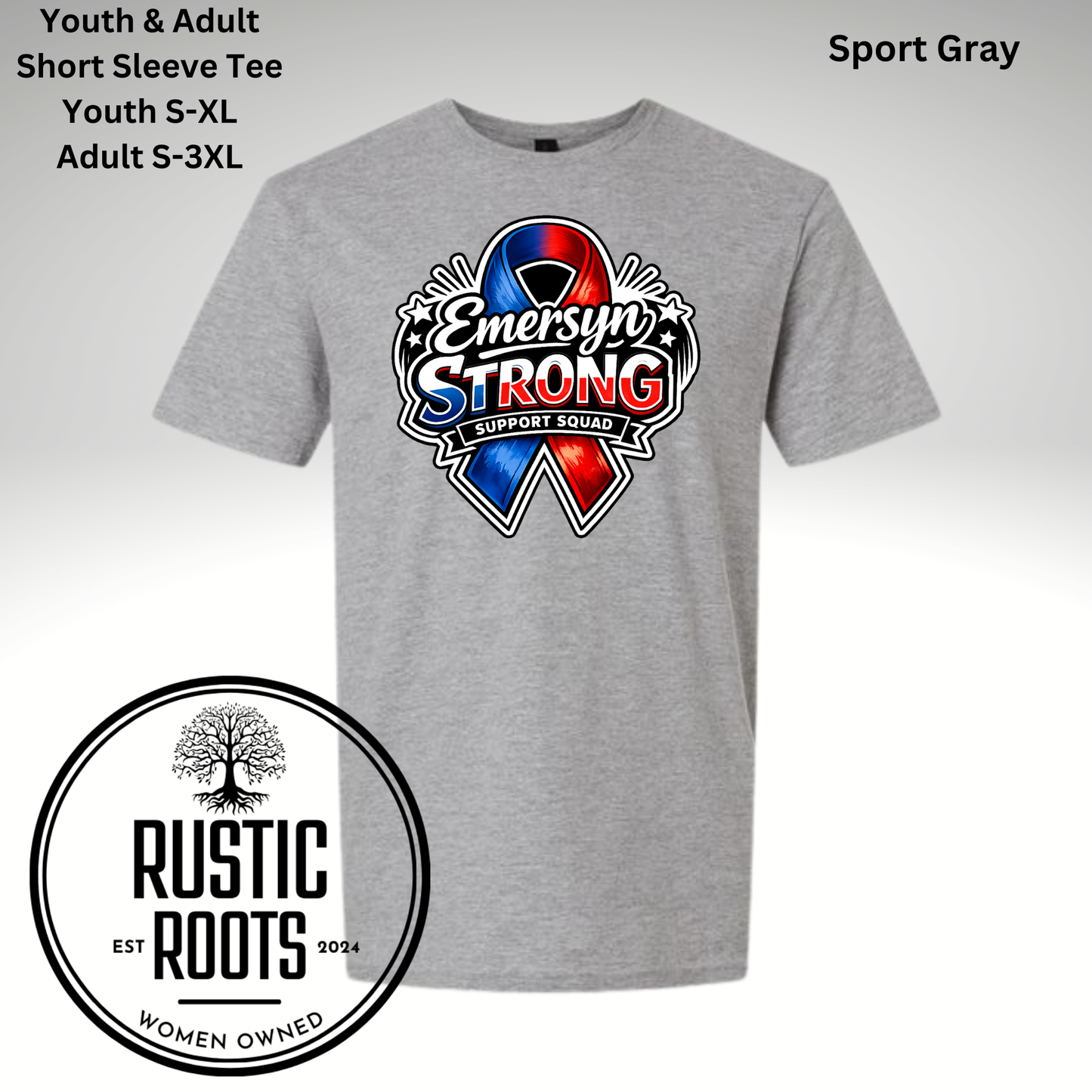 Youth & Adult Sized Short Sleeve Tees