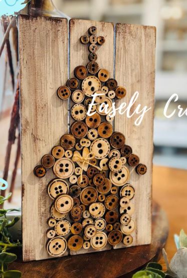 Wooden Button Sign Workshop (February 15, 2026 11:30am  @ Empty Nest Winery, Milladore, WI)