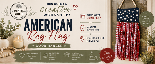 American Rag Flag Workshop (June 10th, 6:00pm, O'so Brewing Co. Plover, WI)