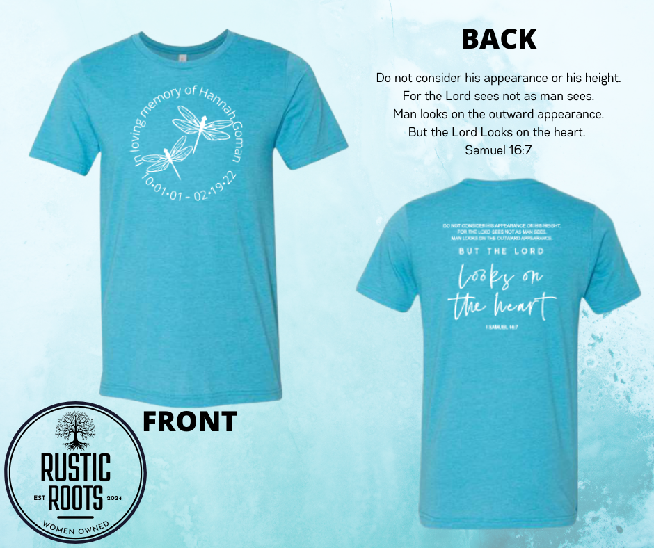 Hannah Goman Memory Shirt (Orders Close February 9th)