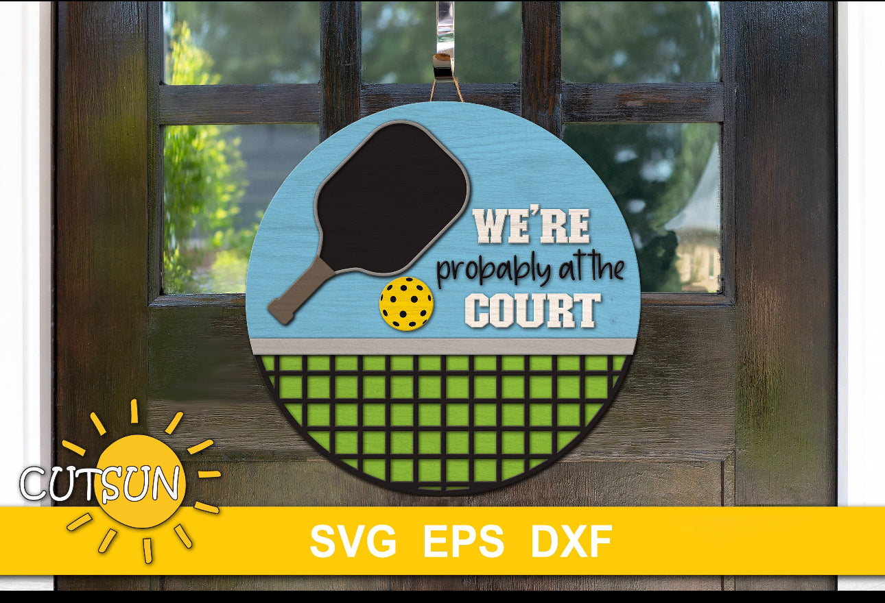 Pickleball We’re Probably At The Court Round