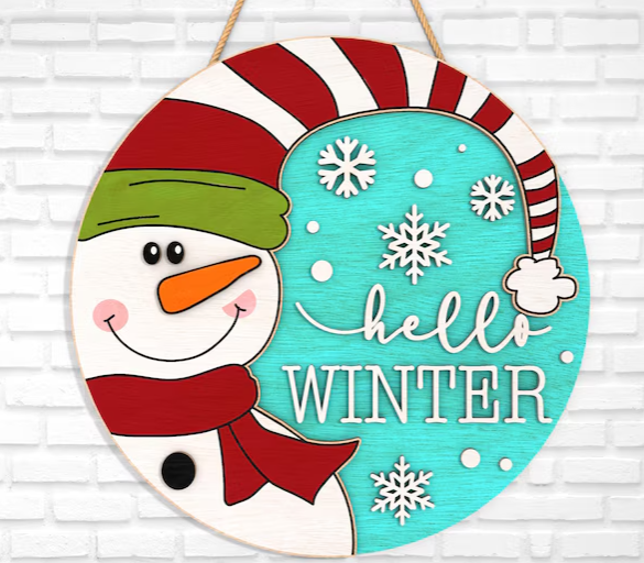 Hello Winter Snowman