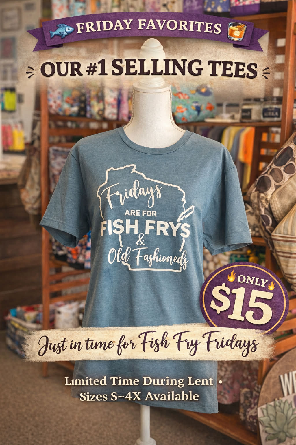 Fridays Are For Fish Frys & Old Fashioneds LENTEN SALE