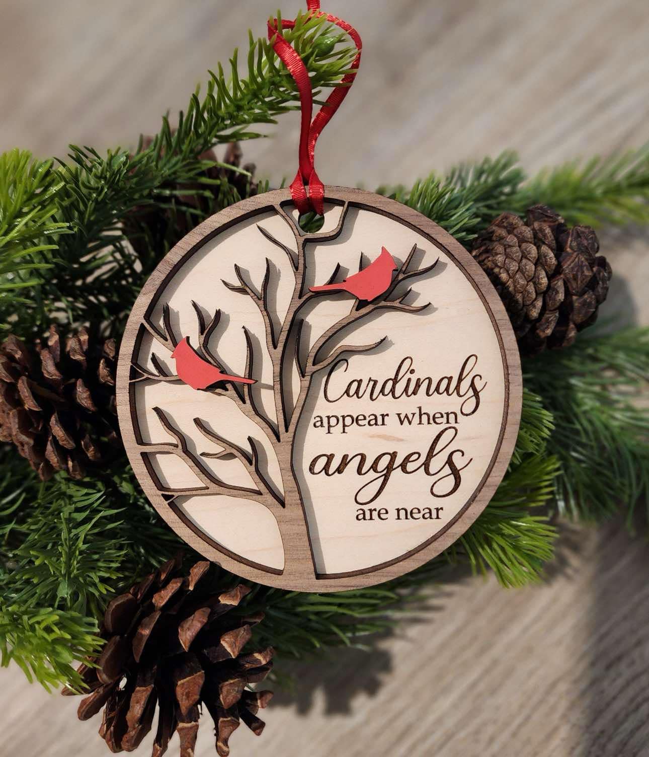 Cardinals Appear When Angels Are Near Ornament